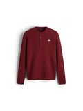 Ribbed Henley Knit