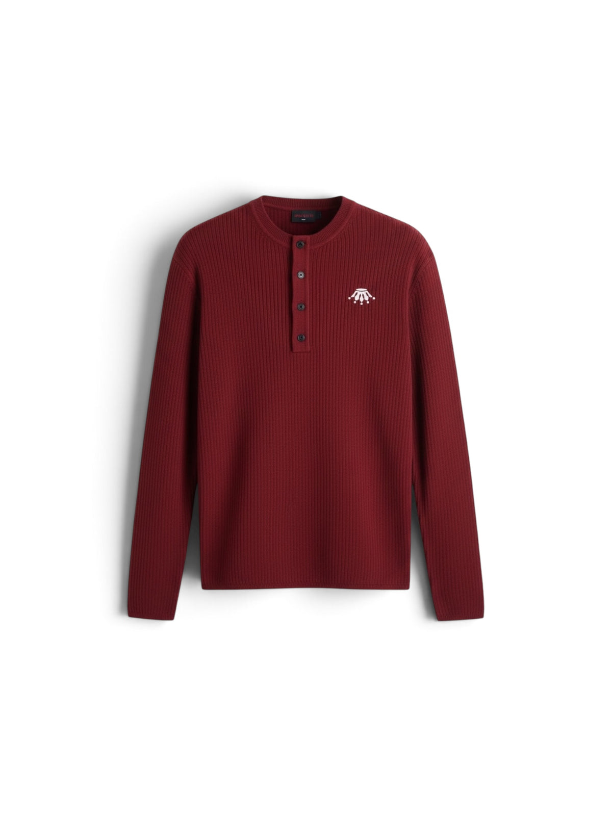 Ribbed Henley Knit