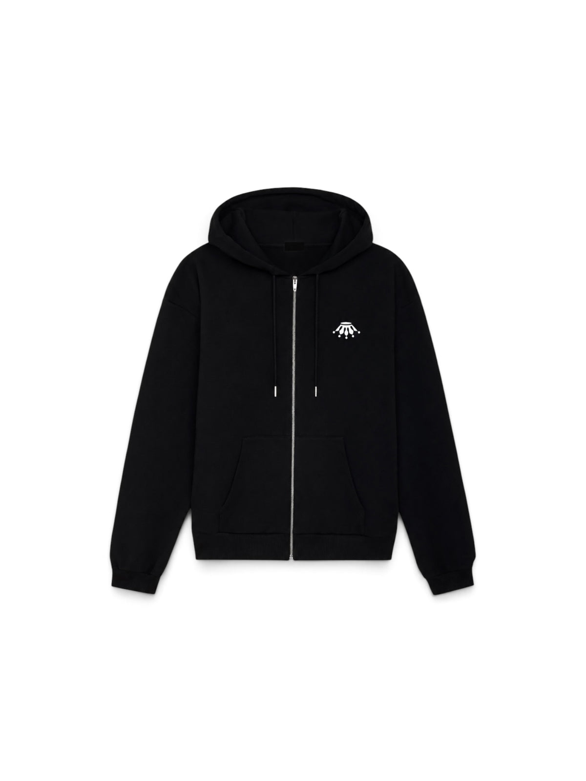 Black Zip-Up Hoodie